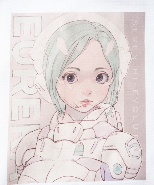 SEVESKIG（セヴシグ）の「SEVESKIG/セヴシグ/【古塔つみ×エウレカ コラボレーション】COTOH EUREKA Collaboration ParkaEUREKA Ver-（パーカー・メンズ・ホワイト/ブラック/グレー・SMALL/MEDIUM/LARGE/X-LARGE）」の4枚目の写真