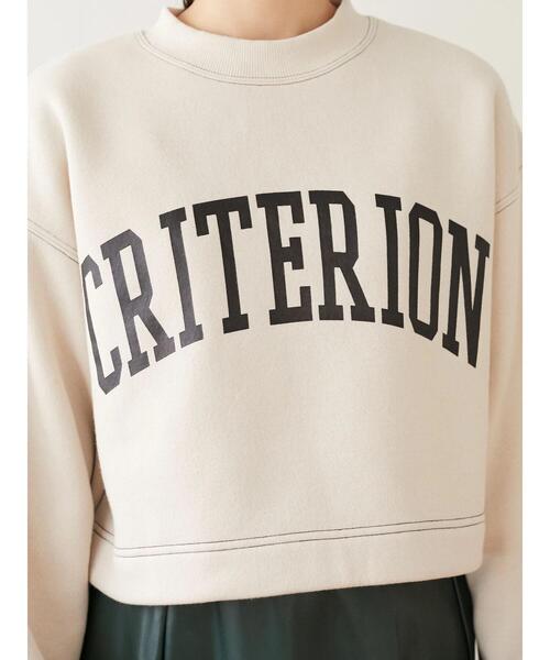 ELENCARE DUE(エレンカーレデュエ)の「・ELENCARE DUEロゴptショートプルオーバー*(スウェット・レディース・チャコールグレー/ベージュ/アイボリー/ボルドー・FREE)」の11枚目の写真