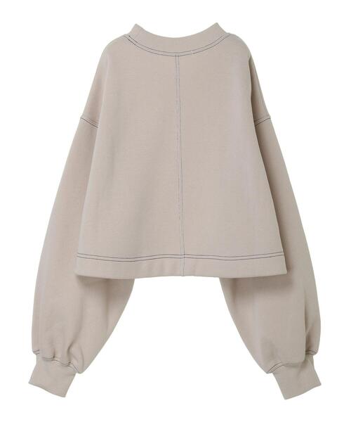 ELENCARE DUE(エレンカーレデュエ)の「・ELENCARE DUEロゴptショートプルオーバー*(スウェット・レディース・チャコールグレー/ベージュ/アイボリー/ボルドー・FREE)」の20枚目の写真