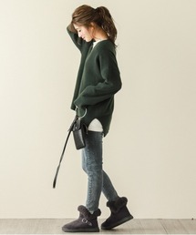 SUGAR BISKET | ベルト デザイン ムートンブーツ(パンプス)