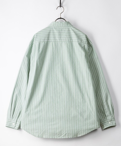 POWER TO THE PEOPLE（パワートゥーザピープル）の「エンブロイダリーストライプシャツ/ビッグシルエット/オーバーサイズシャツ（シャツ/ブラウス・メンズ・サックスブルー/イエロー/グリーン/ブルー系その他・M/L/XL）」の11枚目の写真