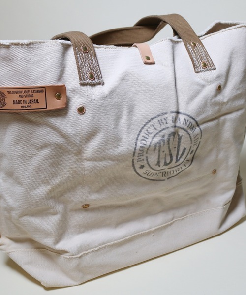 THE SUPERIOR LABOR（シュペリオールレイバー）の「TSL Revival series tote bag of the man L（ショルダーバッグ・メンズ・ホワイト・FREE）」の8枚目の写真