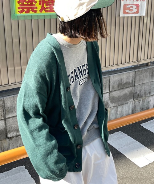 CPCM（シーピーシーエム）の「22SS強撚カーディガン（カーディガン/ボレロ・メンズ・チャコールグレー/グレイッシュベージュ/グリーン/パープル/イエロー/ブルー・FREE）」の7枚目の写真