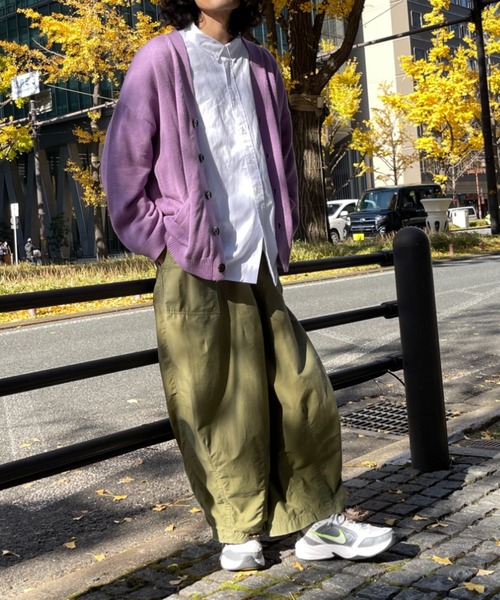 CPCM（シーピーシーエム）の「22SS強撚カーディガン（カーディガン/ボレロ・メンズ・チャコールグレー/グレイッシュベージュ/グリーン/パープル/イエロー/ブルー・FREE）」の19枚目の写真