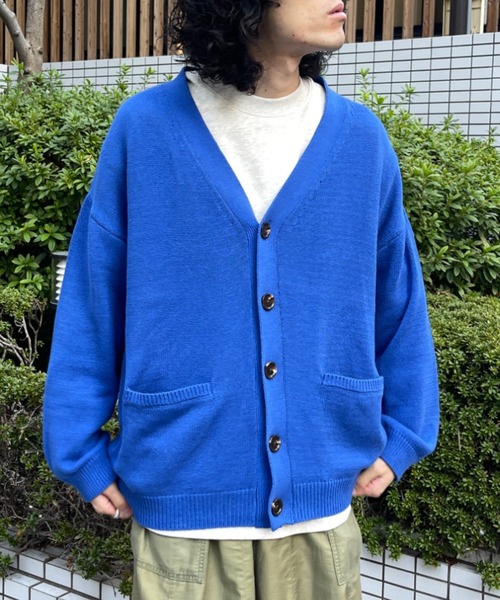 CPCM（シーピーシーエム）の「22SS強撚カーディガン（カーディガン/ボレロ・メンズ・チャコールグレー/グレイッシュベージュ/グリーン/パープル/イエロー/ブルー・FREE）」の13枚目の写真