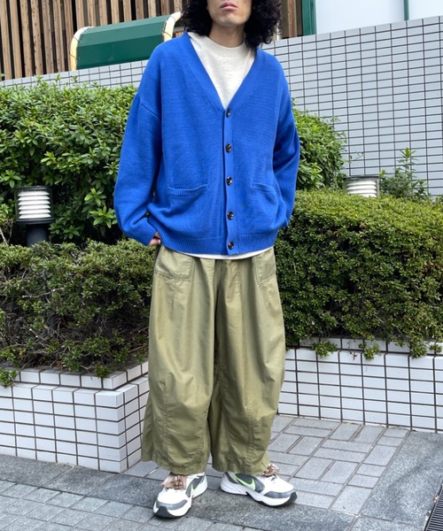 CPCM（シーピーシーエム）の「22SS強撚カーディガン（カーディガン/ボレロ・メンズ・チャコールグレー/グレイッシュベージュ/グリーン/パープル/イエロー/ブルー・FREE）」の8枚目の写真