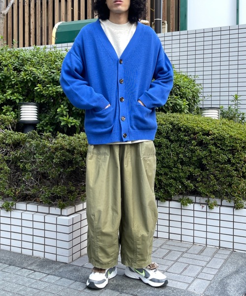 CPCM（シーピーシーエム）の「22SS強撚カーディガン（カーディガン/ボレロ・メンズ・チャコールグレー/グレイッシュベージュ/グリーン/パープル/イエロー/ブルー・FREE）」の9枚目の写真