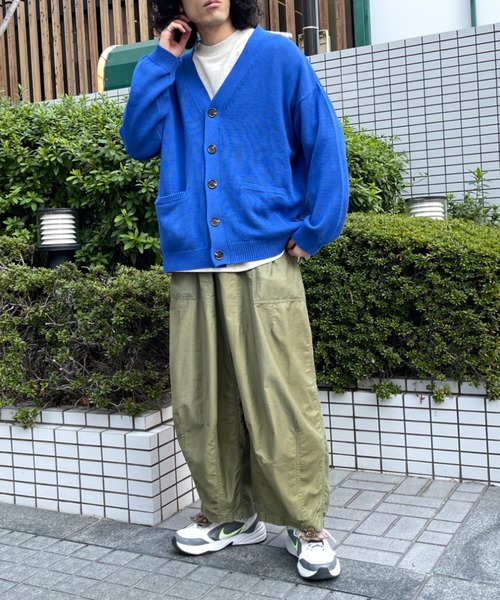 CPCM（シーピーシーエム）の「22SS強撚カーディガン（カーディガン/ボレロ・メンズ・チャコールグレー/グレイッシュベージュ/グリーン/パープル/イエロー/ブルー・FREE）」の12枚目の写真