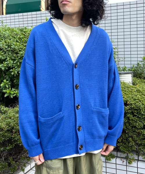 CPCM（シーピーシーエム）の「22SS強撚カーディガン（カーディガン/ボレロ・メンズ・チャコールグレー/グレイッシュベージュ/グリーン/パープル/イエロー/ブルー・FREE）」の14枚目の写真