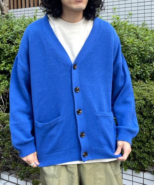 CPCM（シーピーシーエム）の「22SS強撚カーディガン（カーディガン/ボレロ・メンズ・チャコールグレー/グレイッシュベージュ/グリーン/パープル/イエロー/ブルー・FREE）」の17枚目の写真