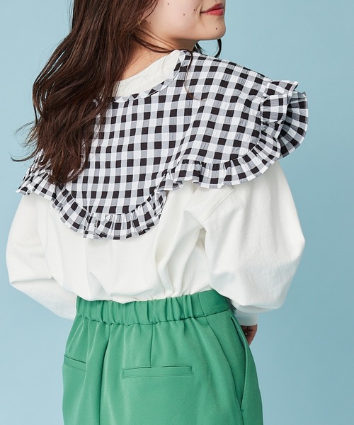 HELLO.SANFRANCISCO(ハローサンフランシスコ)の「【HELLO.SANFRANCISCO】ギンガムチェック付け衿ブラウス(シャツ/ブラウス・レディース・ブラック/ブルー・ONE SIZE)」の16枚目の写真