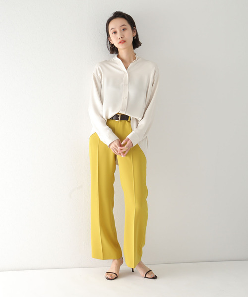 plage（プラージュ）の「ダブルクロスパンツ◆（その他パンツ・レディース・ブラック/ベージュ/マスタード・38/36/34）」の12枚目の写真