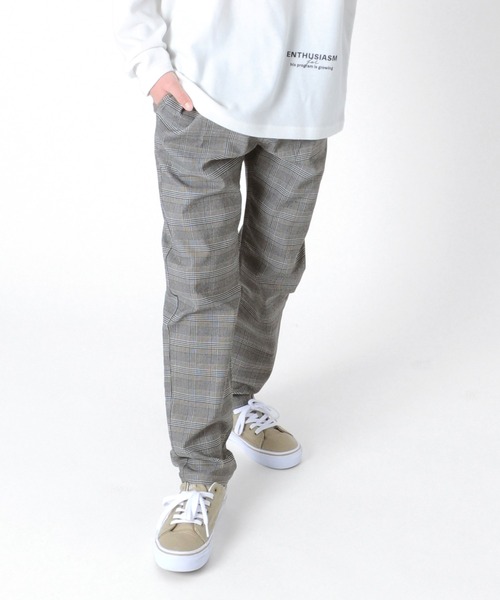 GLAZOS（グラソス）の「[テーパード]スーパーストレッチ・タックパンツ（その他パンツ・キッズ・ブルー/ブラック/マルチ・130cm/150cm/140cm/160cm/170cm）」の3枚目の写真