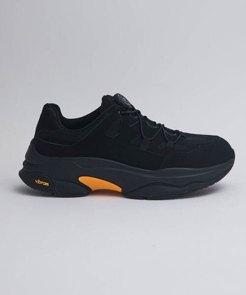 UNITED TOKYO（ユナイテッドトウキョウ）の「Vibram sole dial sneaker（スニーカー・メンズ・ブラック/アイボリー・1/2/4/3）」の4枚目の写真
