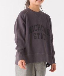 OMNES | キッズ 裏毛スウェット ラグランプルオーバー ロゴプリント(スウェット)