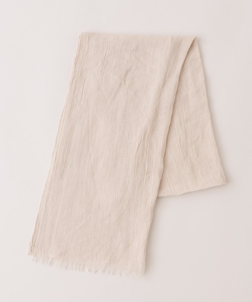 KATHARINE ROSS(キャサリンロス)の「【KATHARINE ROSS】UVカット綿麻ストール WEB限定(ストール/ショール・レディース・ベージュ/ブルー/アイボリー・MEDIUM)」の6枚目の写真