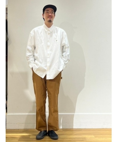 GAP（ギャップ）の「オックスフォード ブラナンベア ビッグシャツ（ユニセックス）（シャツ/ブラウス・メンズ・ネイビー/ライトブルー/グリーン/コーラル/ホワイト/カーキ/ピンク/パープル/ライトグレー/ブルー系その他/ホワイト系その他/チャコールグレー・L/XL/S/XS/M）」の13枚目の写真