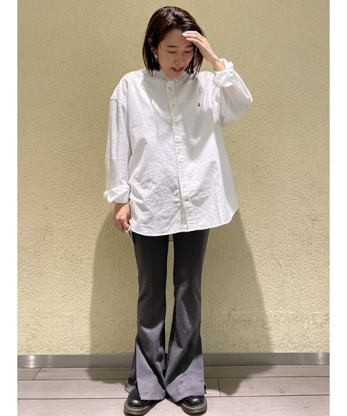 GAP（ギャップ）の「オックスフォード ブラナンベア ビッグシャツ（ユニセックス）（シャツ/ブラウス・メンズ・ネイビー/ライトブルー/グリーン/コーラル/ホワイト/カーキ/ピンク/パープル/ライトグレー/ブルー系その他/ホワイト系その他/チャコールグレー・L/XL/S/XS/M）」の15枚目の写真