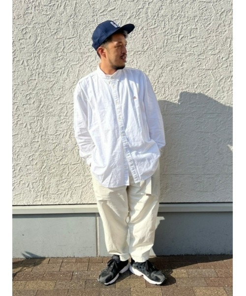 GAP（ギャップ）の「オックスフォード ブラナンベア ビッグシャツ（ユニセックス）（シャツ/ブラウス・メンズ・ネイビー/ライトブルー/グリーン/コーラル/ホワイト/カーキ/ピンク/パープル/ライトグレー/ブルー系その他/ホワイト系その他/チャコールグレー・L/XL/S/XS/M）」の20枚目の写真