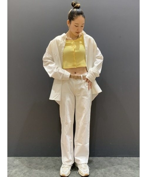 GAP（ギャップ）の「オックスフォード ブラナンベア ビッグシャツ（ユニセックス）（シャツ/ブラウス・メンズ・ネイビー/ライトブルー/グリーン/コーラル/ホワイト/カーキ/ピンク/パープル/ライトグレー/ブルー系その他/ホワイト系その他/チャコールグレー・L/XL/S/XS/M）」の21枚目の写真