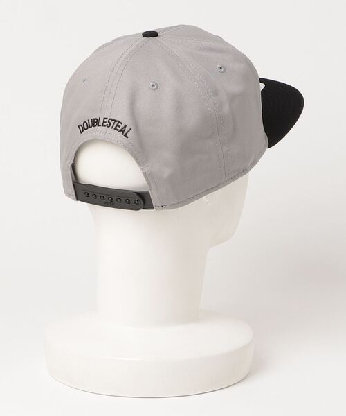 DOUBLE STEAL（ダブルスティール）の「Square pis CAP（キャップ・メンズ・チャコールグレー/ブラック/グレー・FREE）」の18枚目の写真