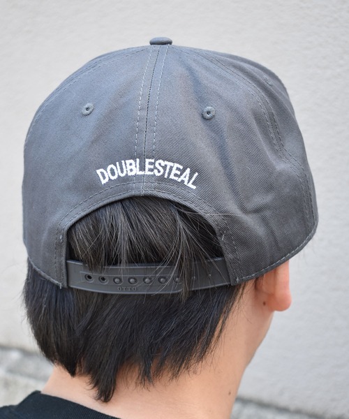 DOUBLE STEAL（ダブルスティール）の「Square pis CAP（キャップ・メンズ・チャコールグレー/ブラック/グレー・FREE）」の9枚目の写真