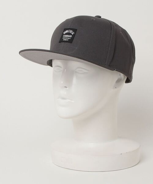 DOUBLE STEAL（ダブルスティール）の「Square pis CAP（キャップ・メンズ・チャコールグレー/ブラック/グレー・FREE）」の16枚目の写真