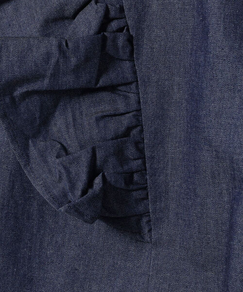 BeAMS DOT(ビームスドット)の「【WEB限定】BeAMS DOT / デニム フリルブラウス(シャツ/ブラウス・レディース・インディゴブルー/ライトブルー・FREE)」の19枚目の写真