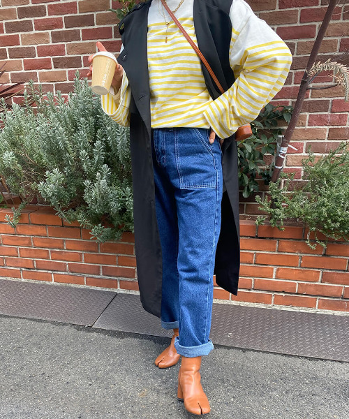 ISOOK(アイスー)の「Baker denim pants / ベイカーデニムパンツ(mako select)(デニムパンツ・レディース・インディゴブルー・S/M)」の5枚目の写真