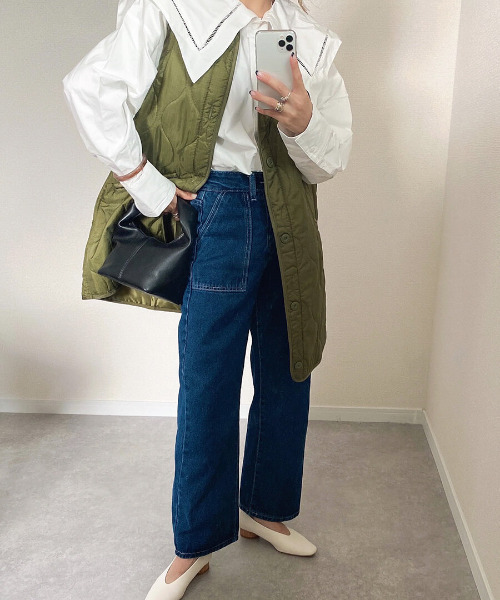 ISOOK(アイスー)の「Baker denim pants / ベイカーデニムパンツ(mako select)(デニムパンツ・レディース・インディゴブルー・S/M)」の4枚目の写真