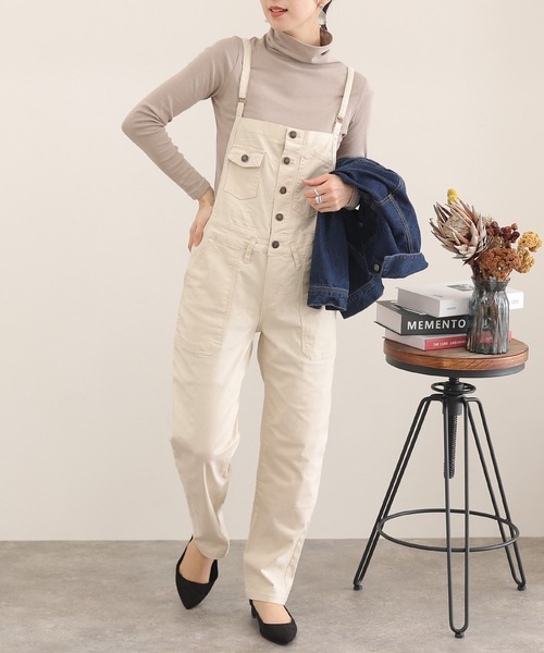 ツイルマキシ丈サロペットボトム（サロペット/オーバーオール）｜ElegChic（エレグシック） 6,059円