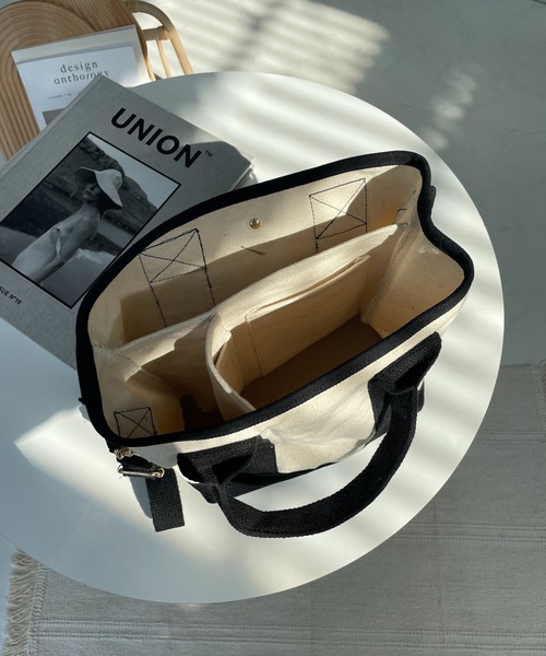 AS KNOW AS plus（アズノゥアズプラス）の「●ルーム２WAYトートバッグ（トートバッグ・レディース・ブラック/グレー/アイボリー/ホワイト×ブラック/レオパード/ゼブラ/アニマル・FREE）」の17枚目の写真