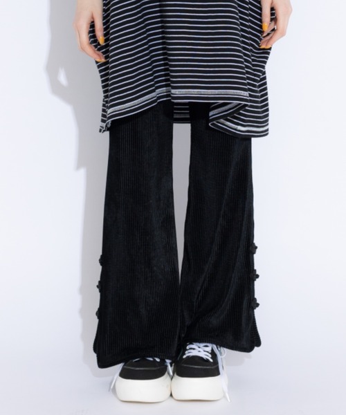 Candy Stripper（キャンディストリッパー）の「VELOUR CHINA パンツ（その他パンツ・レディース・ブラック/オフホワイト/ブラック系その他・2）」の19枚目の写真