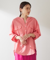 リネンプルオーバーシャツ