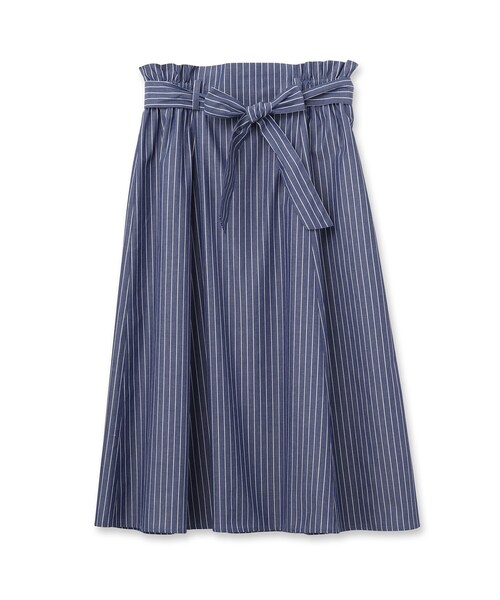 UNTITLED（アンタイトル）の「◆イージーケア ベルト付フレアスカート【洗える】（スカート・レディース・ブラック系1/ネイビー系2・42/01/44/00/04/48/02/03）」の3枚目の写真