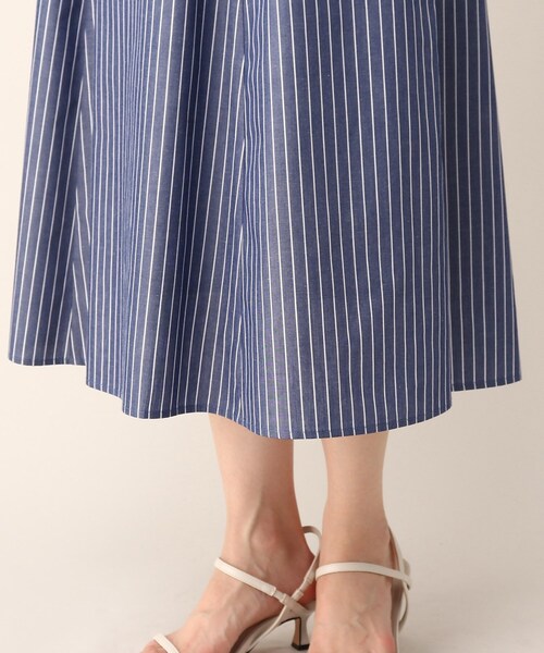 UNTITLED（アンタイトル）の「◆イージーケア ベルト付フレアスカート【洗える】（スカート・レディース・ブラック系1/ネイビー系2・42/01/44/00/04/48/02/03）」の8枚目の写真