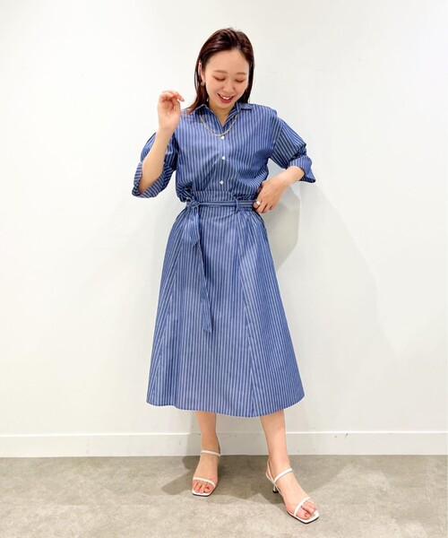 UNTITLED（アンタイトル）の「◆イージーケア ベルト付フレアスカート【洗える】（スカート・レディース・ブラック系1/ネイビー系2・42/01/44/00/04/48/02/03）」の18枚目の写真