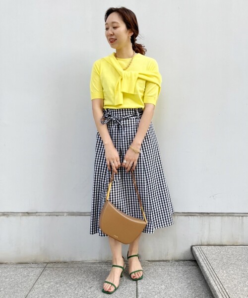 UNTITLED（アンタイトル）の「◆イージーケア ベルト付フレアスカート【洗える】（スカート・レディース・ブラック系1/ネイビー系2・42/01/44/00/04/48/02/03）」の22枚目の写真