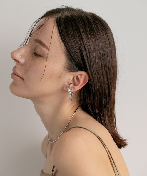 【美品】パティエラ　ルーシーWフィンガーカフリング　イヤーカフ　ダブル　リング PAS TIERRA（パティエラ）の「ルーシーWフィンガーカフリング