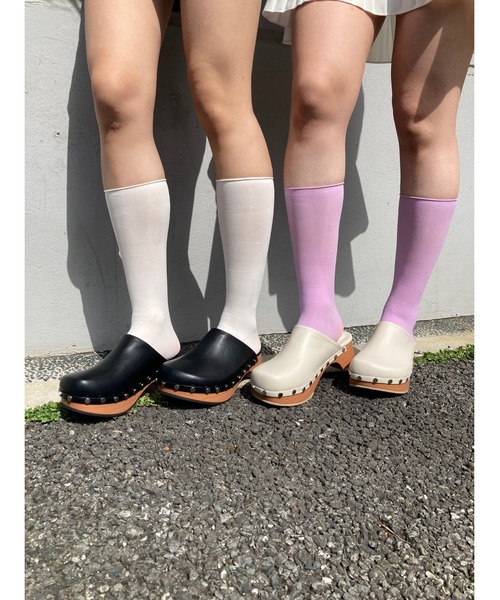 WC(ダブル シー)の「サボサンダル(サンダル・レディース・ホワイト/ブラック・SMALL/MEDIUM)」の15枚目の写真