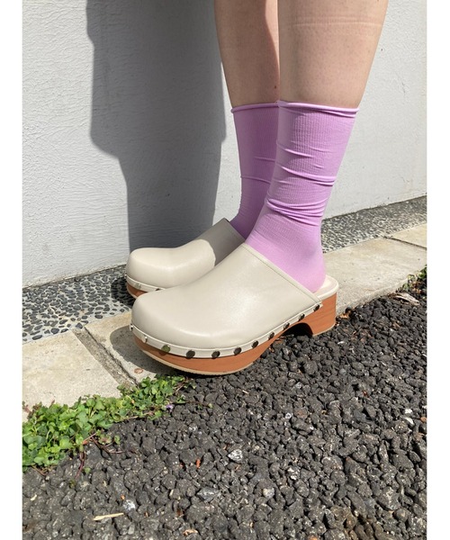 WC(ダブル シー)の「サボサンダル(サンダル・レディース・ホワイト/ブラック・SMALL/MEDIUM)」の13枚目の写真