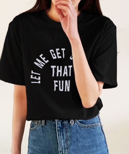 Dalfwin(ダールフィン)の「LET MEレタリング半袖Tシャツ(Tシャツ/カットソー・レディース・ブラック/ピンク/クリーム・FREE)」の12枚目の写真