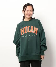 INDIAN（インディアン）の「★NDIAN★サテンロゴ オーバーサイズトレーナー（スウェット）」