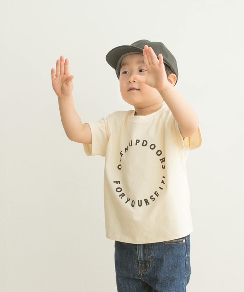 URBAN RESEARCH DOORS(アーバンリサーチドアーズ)の「サークルロゴTシャツ(KIDS)(Tシャツ/カットソー・キッズ・ネイビー/アイボリー・120/105/135)」の16枚目の写真