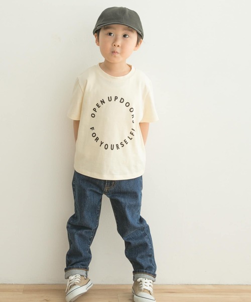 URBAN RESEARCH DOORS(アーバンリサーチドアーズ)の「サークルロゴTシャツ(KIDS)(Tシャツ/カットソー・キッズ・ネイビー/アイボリー・120/105/135)」の14枚目の写真