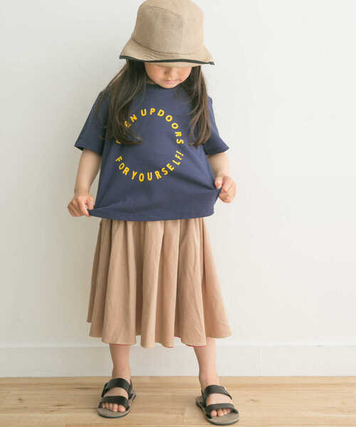 URBAN RESEARCH DOORS(アーバンリサーチドアーズ)の「サークルロゴTシャツ(KIDS)(Tシャツ/カットソー・キッズ・ネイビー/アイボリー・120/105/135)」の5枚目の写真