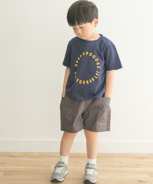 URBAN RESEARCH DOORS(アーバンリサーチドアーズ)の「サークルロゴTシャツ(KIDS)(Tシャツ/カットソー・キッズ・ネイビー/アイボリー・120/105/135)」の3枚目の写真