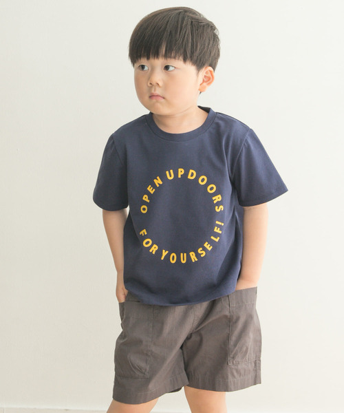 URBAN RESEARCH DOORS(アーバンリサーチドアーズ)の「サークルロゴTシャツ(KIDS)(Tシャツ/カットソー・キッズ・ネイビー/アイボリー・120/105/135)」の7枚目の写真