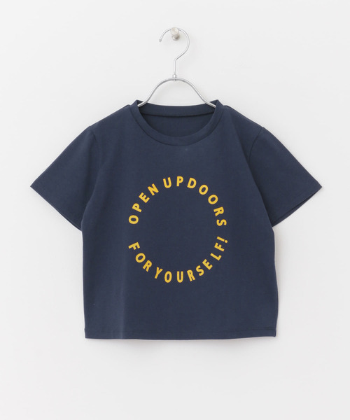 URBAN RESEARCH DOORS(アーバンリサーチドアーズ)の「サークルロゴTシャツ(KIDS)(Tシャツ/カットソー・キッズ・ネイビー/アイボリー・120/105/135)」の4枚目の写真