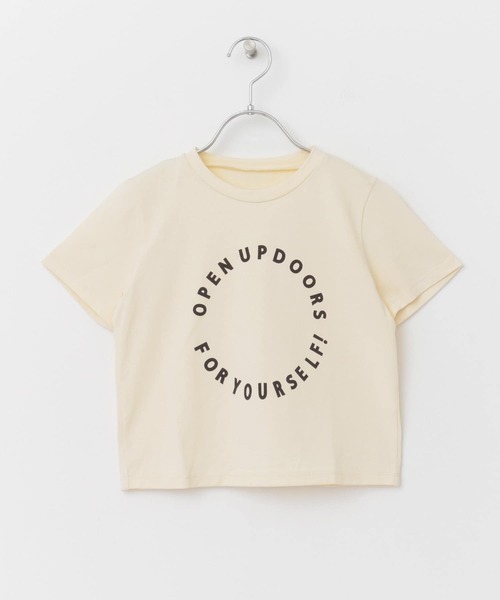 URBAN RESEARCH DOORS(アーバンリサーチドアーズ)の「サークルロゴTシャツ(KIDS)(Tシャツ/カットソー・キッズ・ネイビー/アイボリー・120/105/135)」の9枚目の写真